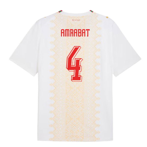 2026-2027 Morocco Away Shirt (Amrabat 4)-SoccerKits Hub | Buy Soccer Jerseys Online
